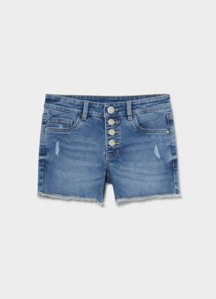 Джинсовые шорты для девочки 9-10 лет c&amp;a нитевичка размер 140 оригинал