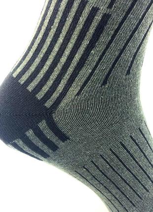 Комплект демисезонные трекинговые носки 5 пар 41-45 хаки олива летние тактические хлопок9 фото