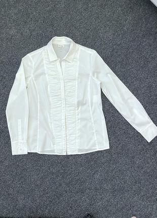 Блузка белая классическая1 фото