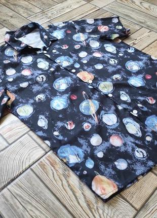 Летняя гавайская рубашка космос галактика3 фото
