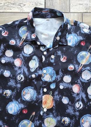 Летняя гавайская рубашка космос галактика2 фото