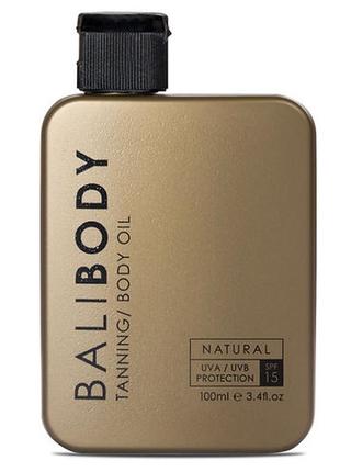 Масло для та після засмаги кокос bali body natural tanning and body oil spf 15