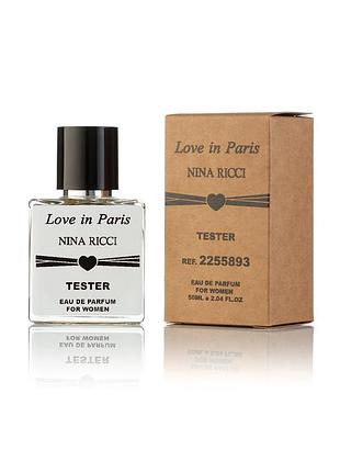 Туалетная вода nina ricci love in paris