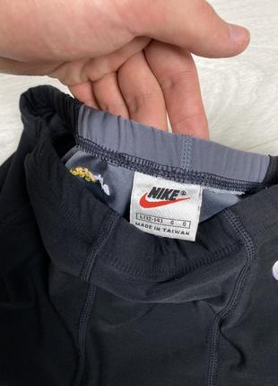Nike dry-fit винтажные шорты эластичные велосипедки спортивные с лого3 фото