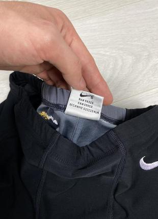 Nike dry-fit винтажные шорты эластичные велосипедки спортивные с лого4 фото