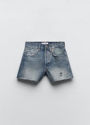 Zara джинсовые шорты, джинсы, короткие бермуды7 фото