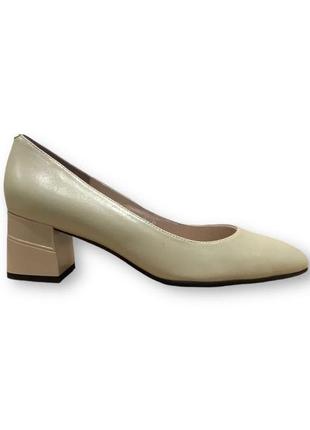 Жіночі повсякденні офісні туфлі з натуральної шкіри на підборах 4f3093-0117-c1140a molka 2542