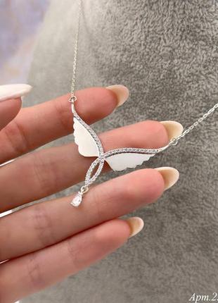 Серебряное колье цепочка