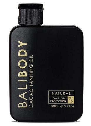 Масло для загара какао bali body cacao tanning oil spf15