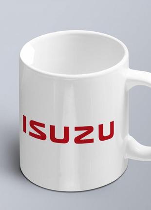 Чашка с принтом авто логотип  isuzu  (02010102046)