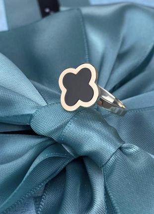 Кольцо ван клиф из серебра и золота