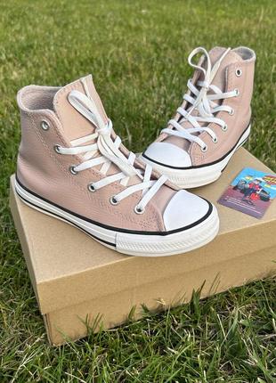 Дитячі шкіряні кеди converse chuck taylor all star climate leather