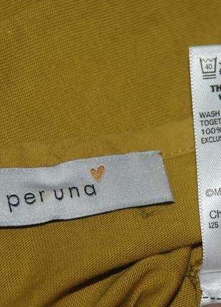 Блуза принтованая  бренда
 marks &amp; spenser /100%хлопок/
/ цвет ochre /9 фото