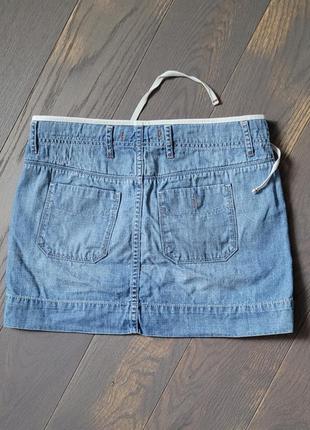 Джинсовая юбка подростковая мини-юбка 1969 gap geans  на болтах2 фото