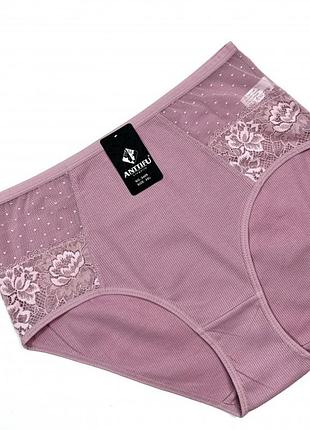 Труси жіночі antifu, бавовна з мереживом, 48 50 52