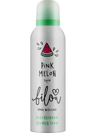 Пінка для душу "кавун" bilou pink melon shower foam, 200мл