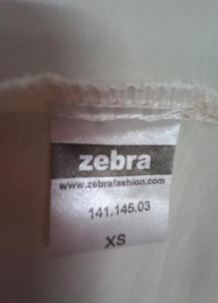 Стильная легкая молочного цвета куртка ветровка кардиган zebra, размер xs5 фото