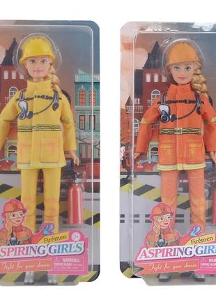 8461 кукла defa пожарник, 29 см., 2 цвета, огнетушитель, на листе