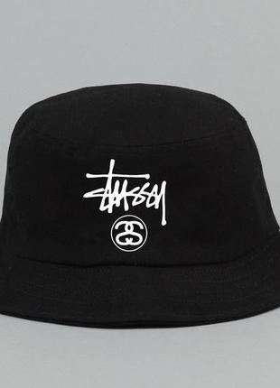 Панамка чорна stussy