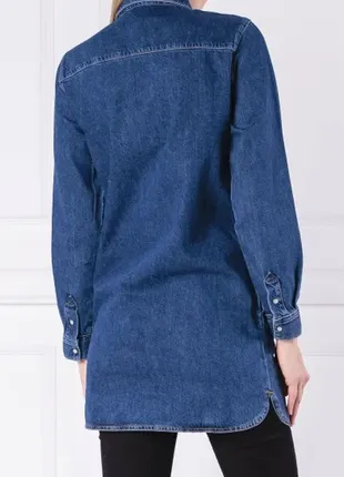 Платье-рубашка джинсовая3 фото