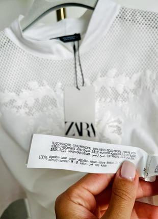 Нова розкішна блуза футболка zara made in portugal5 фото