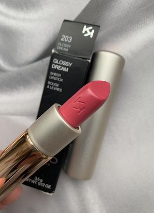 Помада с эффектом влажных губ kiko milano glossy 203