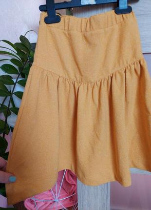 Интересная юбка zara с высокой посадкой3 фото