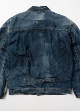 Evisu vintage type 2 trucker denim jacket мужская джинсовая куртка4 фото