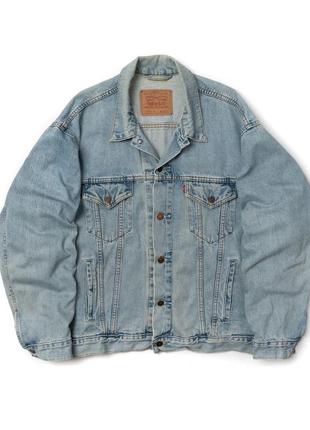 Levis 7050304 vintage 90s truckerdenim jacket мужская джинсовая куртка1 фото