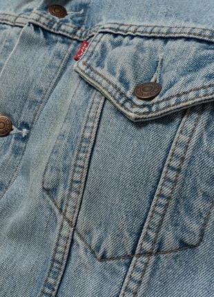 Levis 7050304 vintage 90s truckerdenim jacket мужская джинсовая куртка4 фото