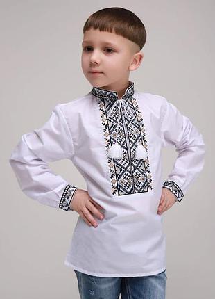 Вишиванка хлопчача з оригінальним орнаметом