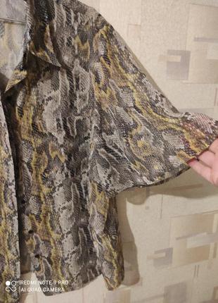 Блузка зміїний принт yessica3 фото