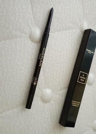 Олівець для очей guerlain contour g eye pencil black ebony. n-01.3 фото