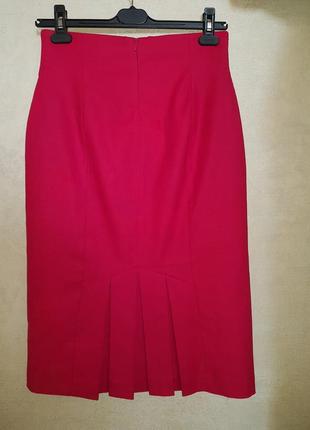 Шикарная яркая розовая юбка миди бренд оригинал laura ashley2 фото