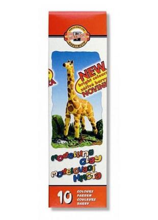 Пластилін"k-i-n" 10кол.200г жираф 131504