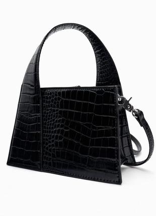 Сумочка жіноча zara, колір чорний😍 сумка клатч кроссбоді кросбоді