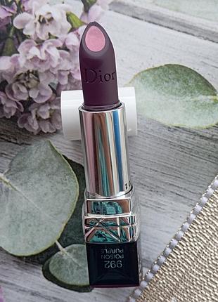 Матова помада з металічним сяйвом dior rouge dior. тестер. оригінал!