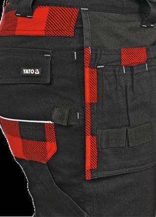 Штани робочі yato rebar, розмір l/xl; 14 кишень, 97%- бавовна, 3%-еластан yt-79363