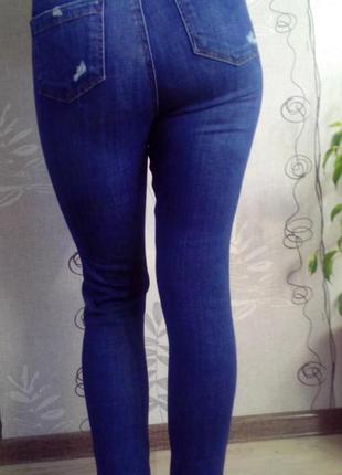 Стильные  джинс  с высокой посадкой topshop moto р 27/283 фото