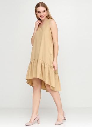 Платье волан, свободного кроя -размер m