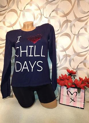 Коттоновый регланчик с надписями на 44/46р