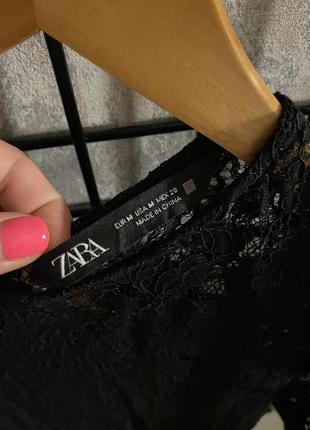 Платье zara кружево1 фото