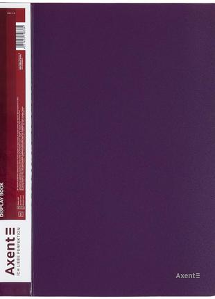 Папка пласт.з  40файлами"axent" сливова 1040-11