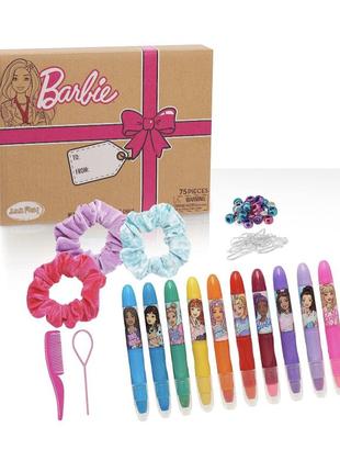 Салонный набор мелков-маркеров для волос barbie deluxe