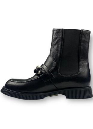 Женские черные челси, демисезонные ботинки на низком ходу h2693-9162-0990 lady marcia 21292 фото