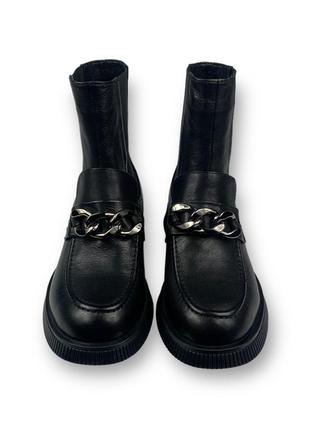 Женские черные челси, демисезонные ботинки на низком ходу h2693-9162-0990 lady marcia 21297 фото