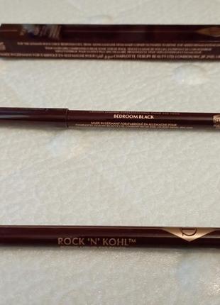 Карандаш для глаз charlotte tilbury rock'n'kohl iconic liquid eye pencil bedroom black (чёрный)