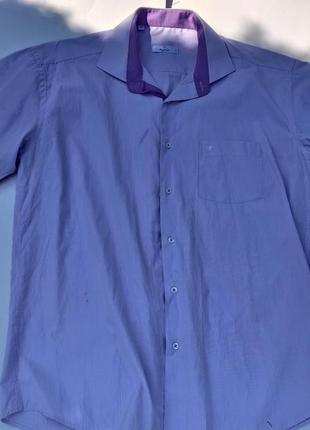 Мужская рубашка тенниска в полоску l(103д)