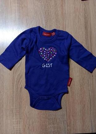 Боди с длинным рукавом на девочку 50/56 см