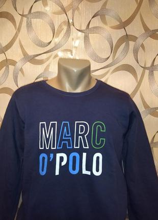 Мужской коттоновый свитшот с надписями 44/46р от бренда marc o'polo2 фото